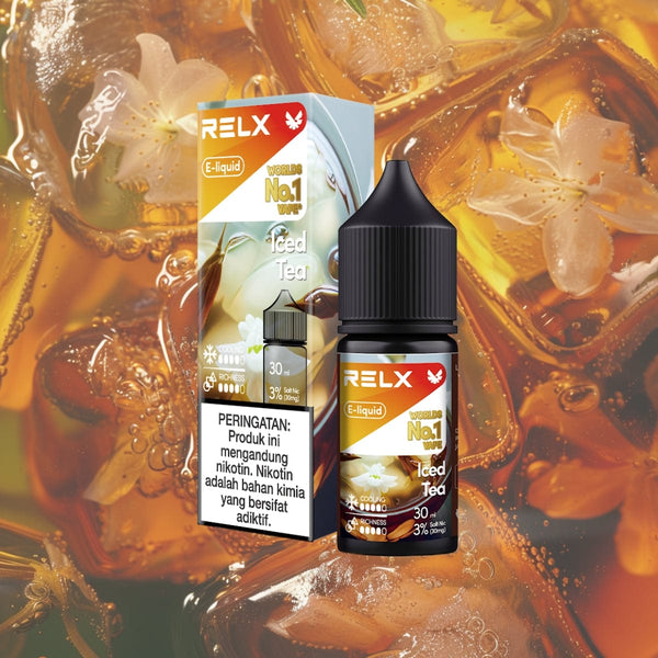 RELX IDN Disposable E-cigrette Vape E-liquid Iced Tea Order for Great Vaping  3% Nicotine Most Popular E-cigarette Flavour  🥤