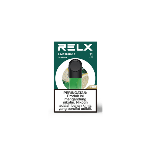 Shop RELX IDN Cartridge Pod Lime Sparkle Buy Now 3% Nicotine Indonesia's Premier E-cig Flavors 1.9ml E-liquid