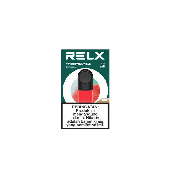 Shop RELX IDN Cartridge Pod Watermelon Ice Buy Now 5% Nicotine Indonesia's Premier E-cig Flavors 1.9ml E-liquid