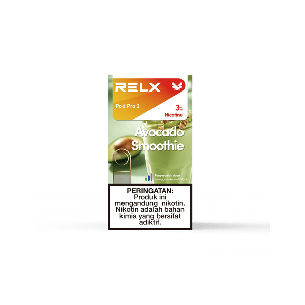 Shop RELX IDN Vape Pod Pod Pro2 Avocado Smoothie Price Rp 82000 3% Nicotine Best tasting e-cigarette 1.9ml E-liquid
