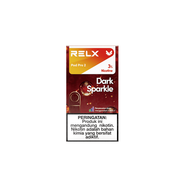Shop RELX IDN Vape Pod Pod Pro2 Dark Sparkle Price Rp 82000 3% Nicotine Best tasting e-cigarette 1.9ml E-liquid
