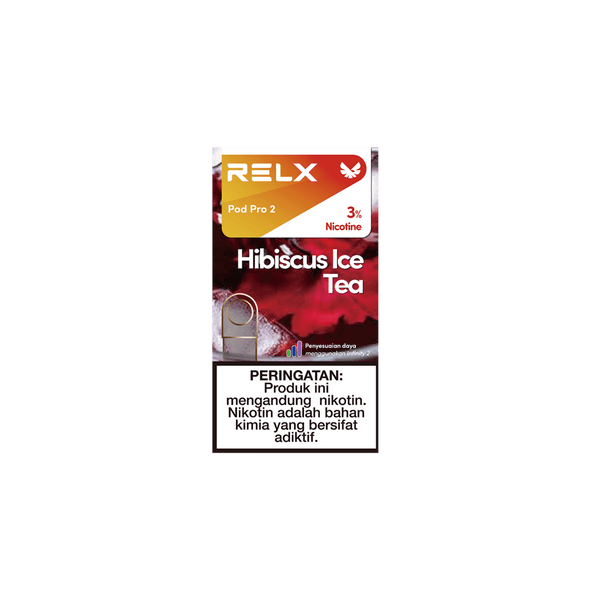 Shop RELX IDN Vape Pod Pod Pro2 Hibiscus Ice Tea Price Rp 82000 3% Nicotine No.1 E-cig in Indonesia 1.9ml E-liquid