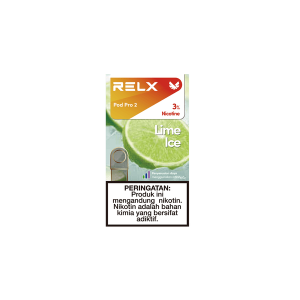 Shop RELX IDN Vape Pod Pod Pro2 Lime Ice Price Rp 82000 3% Nicotine No.1 E-cig in Indonesia 1.9ml E-liquid