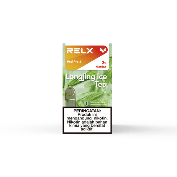Shop RELX IDN Vape Pod Pod Pro2 Longjing Ice Tea Price Rp 82000 3% Nicotine No.1 E-cig in Indonesia 1.9ml E-liquid