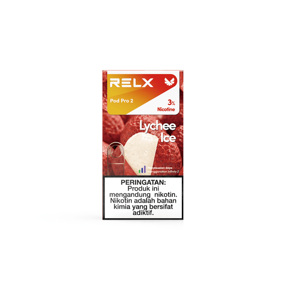 Shop RELX IDN Vape Pod Pod Pro2 Lychee Ice Price Rp 82000 3% Nicotine Best tasting e-cigarette 1.9ml E-liquid