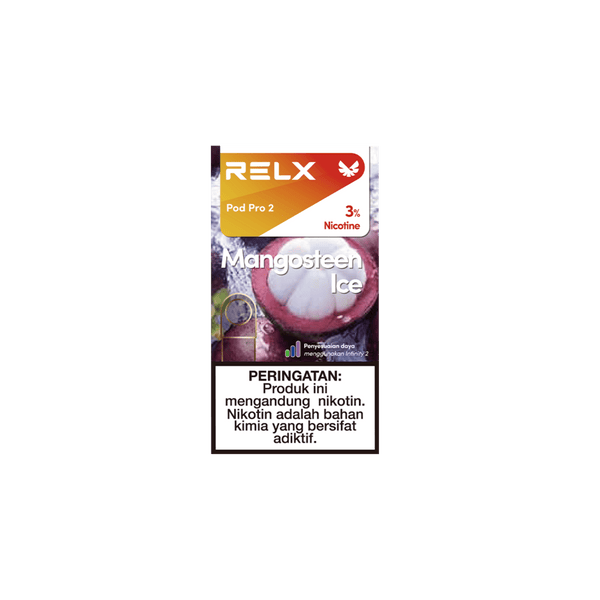 Shop RELX IDN Cartridge Pod Pro2 Mangosteen Ice Buy Now 3% Nicotine Indonesia's Premier E-cig Flavors 1.9ml E-liquid