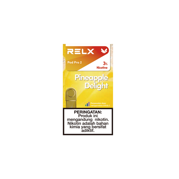 Shop RELX IDN Vape Pod Pod Pro2 Pineapple Delight Price Rp 82000 3% Nicotine No.1 E-cig in Indonesia 1.9ml E-liquid