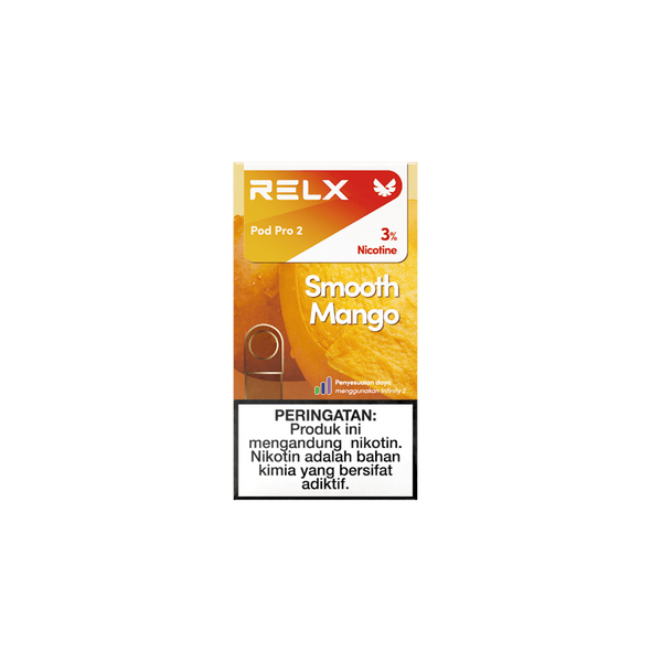 Shop RELX IDN Vape Pod Pod Pro2 Smooth Mango Price Rp 82000 3% Nicotine Best tasting e-cigarette 1.9ml E-liquid