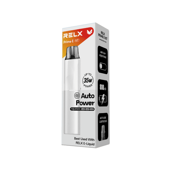 RELX IDN Open System Prime E RELX Prime E Pure_White Color Colour Package Indonesia's Premier Open System