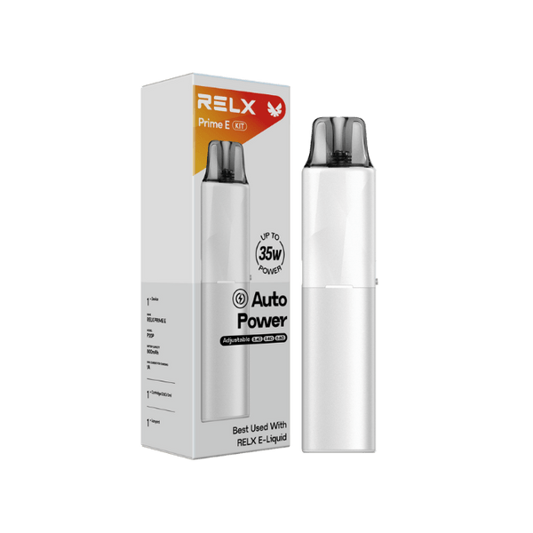 RELX IDN Open System Prime E Kit RELX Prime E Pure_White Color Colour Package Indonesia's Premier Open System