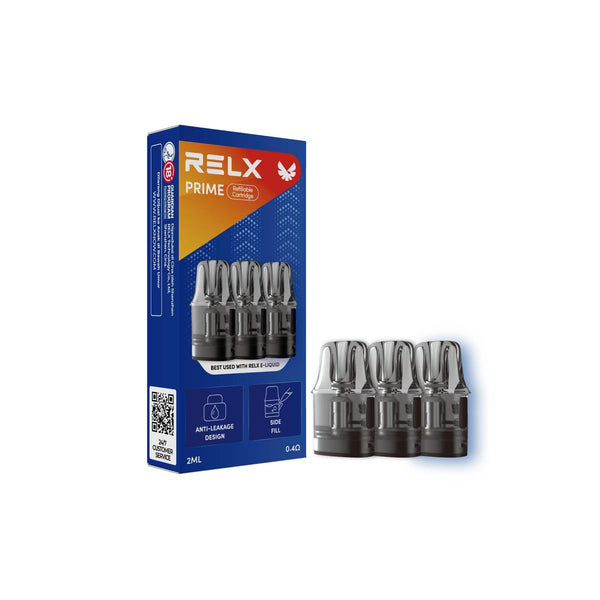 RELX Indonesia Prime for E-liquid Kartrid Isi Ulang 0,4ohm   kemasan Merek rokok elektrik terbaik RELX IDN Prime for E-liquid Refillable Cartridge 0.8ohm   package The best e-cigarette brands