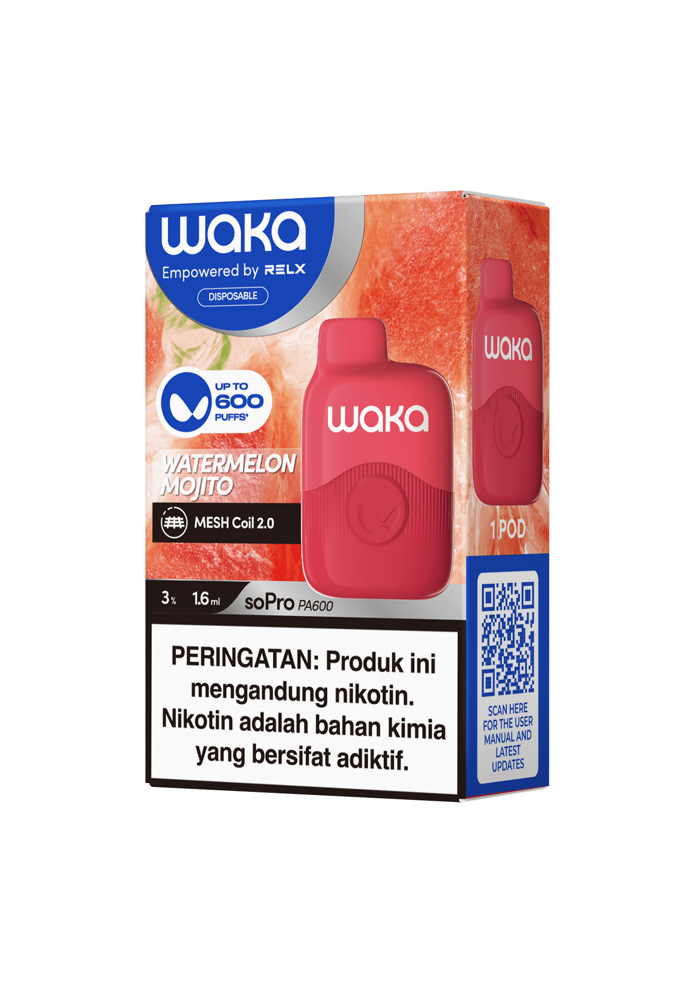 Shop WAKA SoPro PA600 DISPOSABLE RELX Indonesia Official shop-waka-sopro-pa600-disposable-relx-indonesia-official
