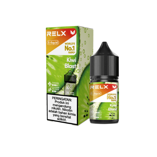  RELX IDN Disposable Vape E-liquid Kiwi Blast Price Rp 110000 3% Nicotine Indonesia's Premier E-cig Product  🥝
