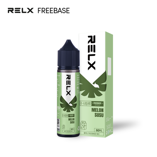 Shop RELX IDN E-liquid Melon Susu 60mL Order for Great Vaping 6mg Freebase Nicotine Most Popular E-cigarette Flavour 🍈🥛
