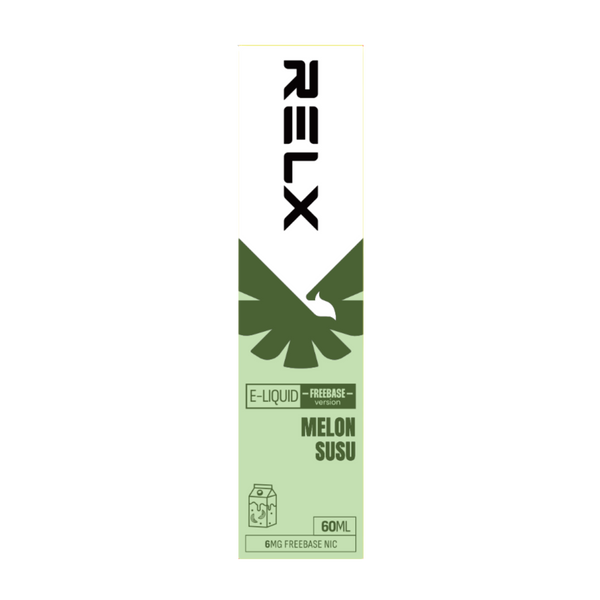 Shop RELX IDN E-liquid Melon Susu 60mL Order for Great Vaping 6mg Freebase Nicotine Most Popular E-cigarette Flavour 🍈🥛
