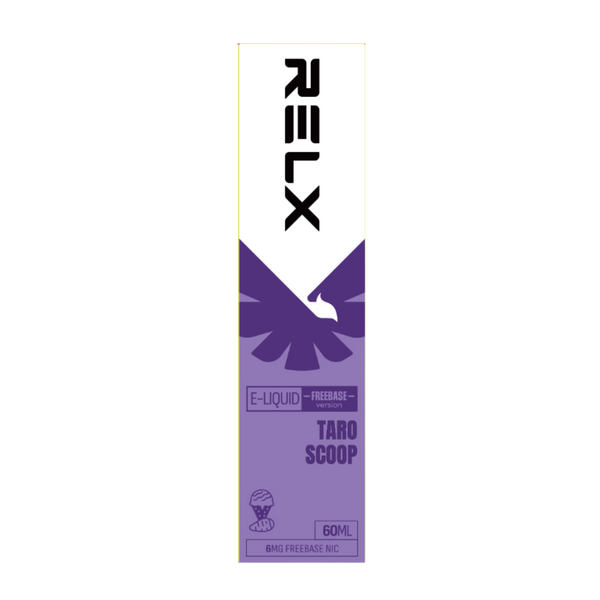 Shop RELX IDN E-liquid Taro Scoop 60mL Order for Great Vaping 6mg Freebase Nicotine Most Popular E-cigarette Flavour 🍠🍨
