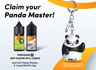E-liquid Panda Bottle Cap Keychain
