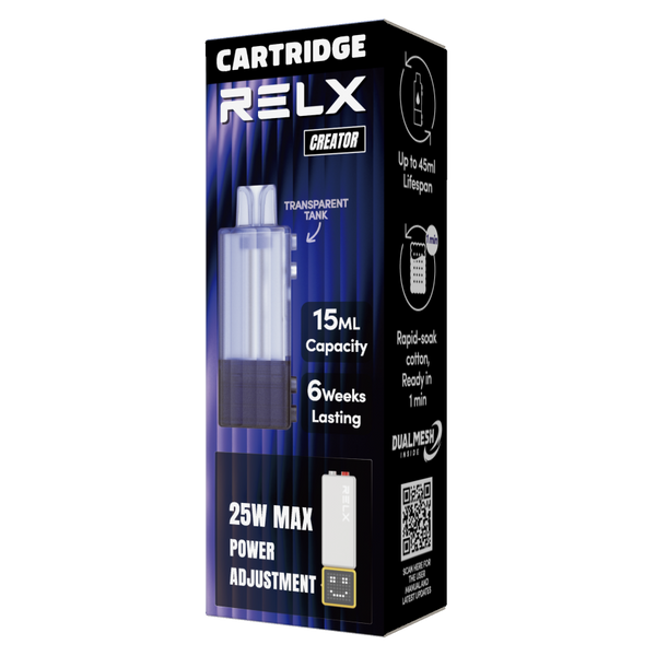 RELX Indonesia Creator 15ml Cartridge 1 Pod Blue 💧
