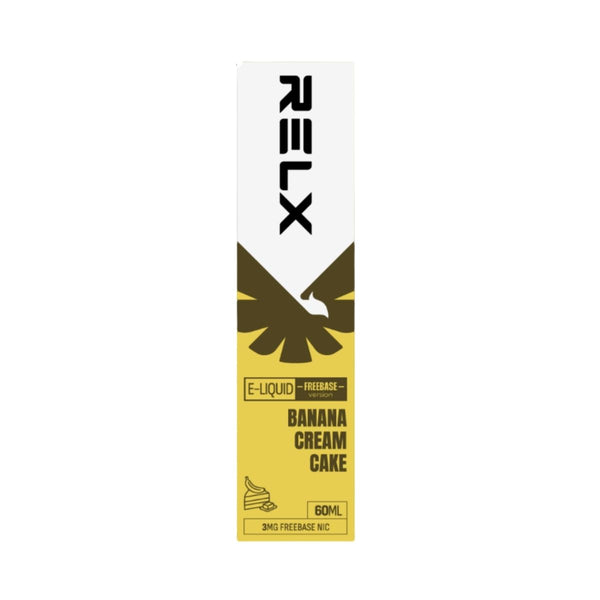 RELX IDN Vape E-liquid Banana Cream Cake 60mL Freebase 3mg Nicotine Price Rp145000
