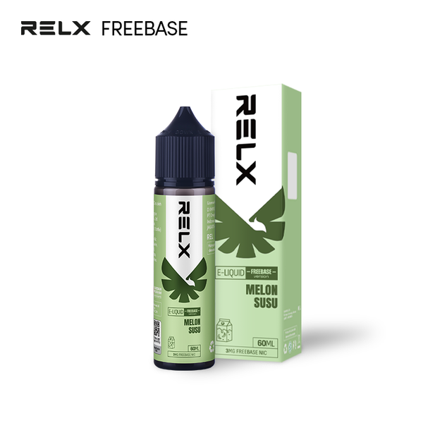 RELX IDN Vape E-liquid Melon Susu 60mL Freebase 3mg Nicotine Price Rp145000
