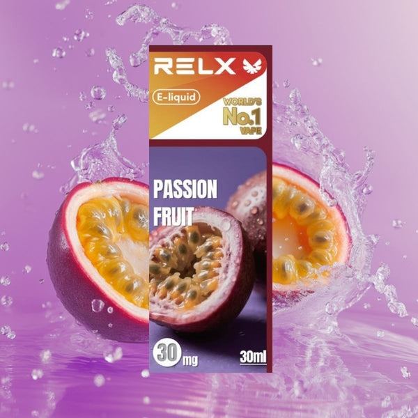  RELX IDN Disposable Vape E-liquid Passion_Fruit Price Rp 110000 3% Nicotine Indonesia's Premier E-cig Product  
