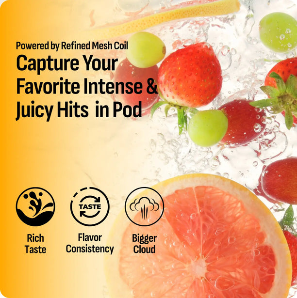 RELX Pod Real Intense Flavors Juicy Hits RELX Indonesia vape pod