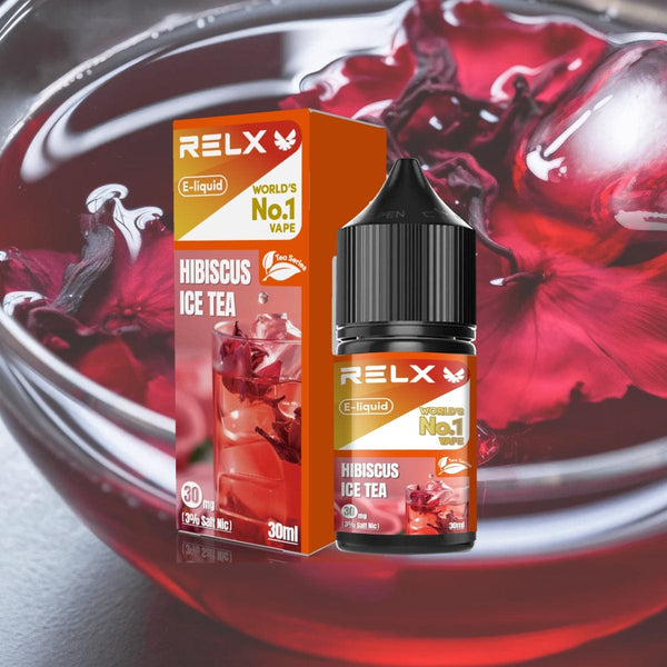 Shop RELX IDN Disposable E-cigrette Vape E-liquid Hibiscus Ice Tea Order for Great Vaping  3% Nicotine Most Popular E-cigarette Flavour  🫖
