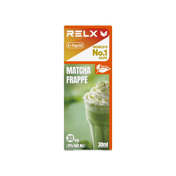 Shop RELX IDN Disposable E-cigrette Vape E-liquid Matcha Frappe Order for Great Vaping  3% Nicotine Most Popular E-cigarette Flavour 
