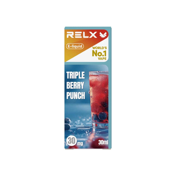 Shop RELX IDN Disposable E-cigrette Vape E-liquid Triple Berry Punch Order for Great Vaping  3% Nicotine Most Popular E-cigarette Flavour  
