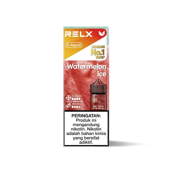 Shop RELX IDN Disposable Vape Pod E-liquid Watermelon Ice Flavor Flavour 3% Nicotine Best E-cigarette Brands  🍉
