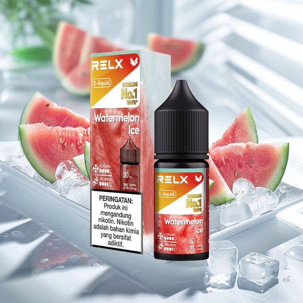 Shop RELX IDN Disposable Vape Pod E-liquid Watermelon Ice Flavor Flavour 3% Nicotine Best E-cigarette Brands  🍉
