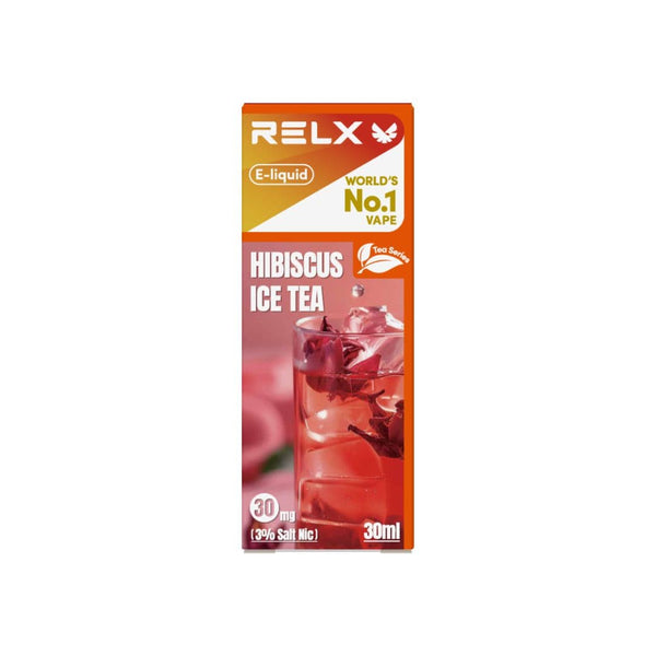 Shop RELX IDN Disposable E-cigrette Vape E-liquid Hibiscus Ice Tea Order for Great Vaping  3% Nicotine Most Popular E-cigarette Flavour  🫖
