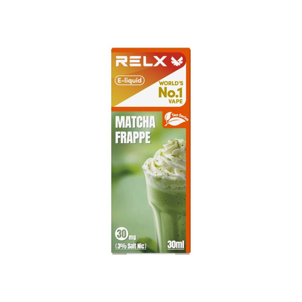 Shop RELX IDN Disposable E-cigrette Vape E-liquid Matcha Frappe Order for Great Vaping  3% Nicotine Most Popular E-cigarette Flavour  
