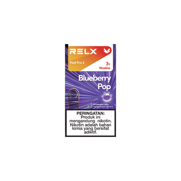 RELX Pod Pro 2 Flavour Blueberry Pop Flavour REX Vape Pod Indonesia Better Price than RELX Tokopedia RELX Lazada RELX Shopee
