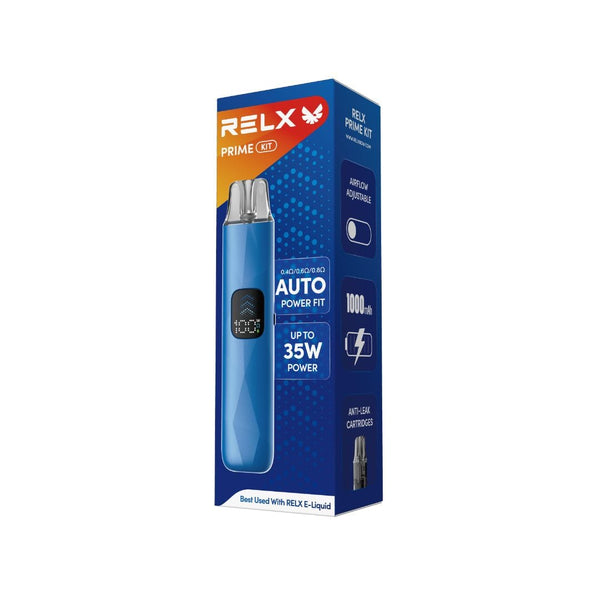 RELX Indonesia Prime for E-liquid Kit Safir Biru   kemasan Merek rokok elektrik terbaik RELX IDN Prime for E-liquid Kit Blue Sapphire   package The best e-cigarette brands
