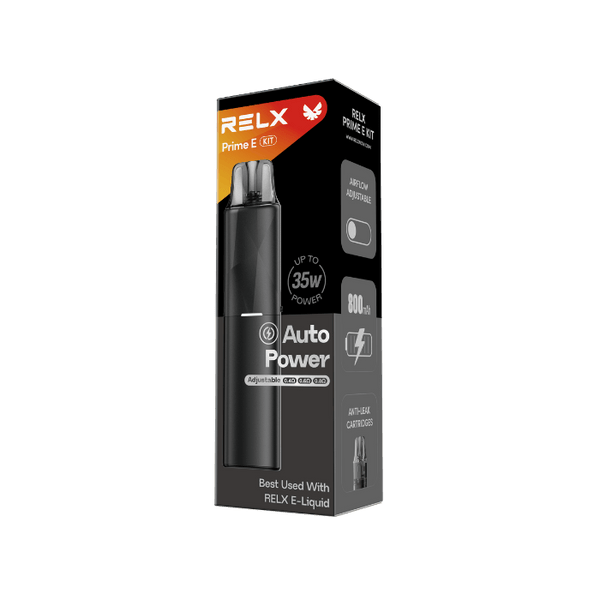  RELX IDN Open System Prime E RELX Prime E Classic_Black Color Colour Package Indonesia's Premier Open System  package
