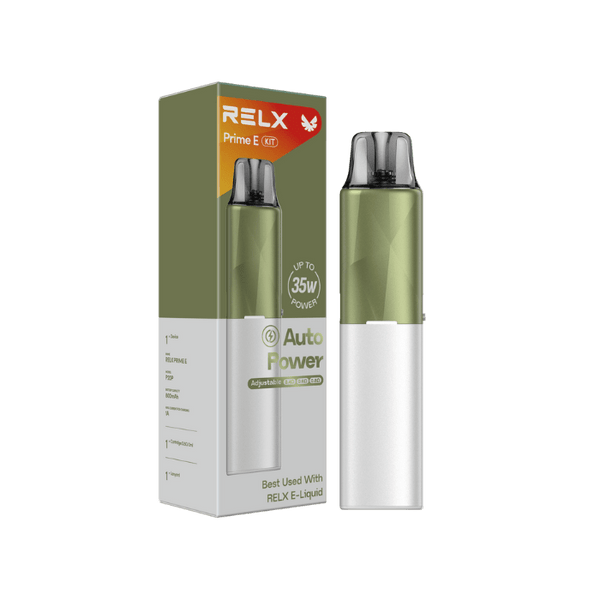RELX IDN Open System Prime E Kit RELX Prime E Sage_Green_Prime Color Colour Package Indonesia's Premier Open System
