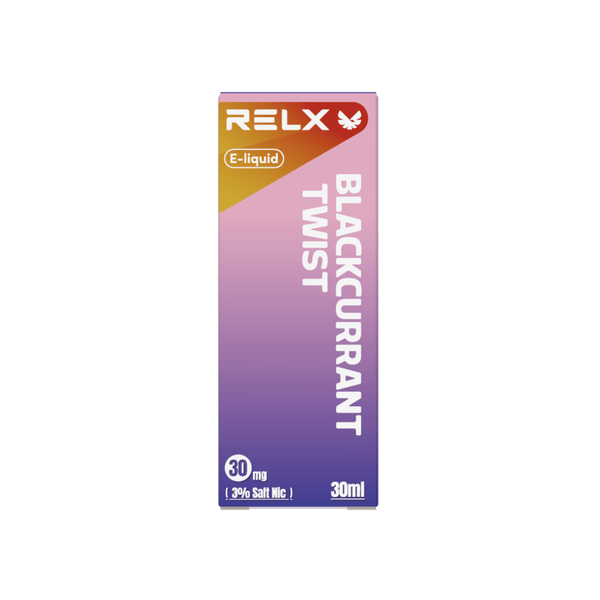 Shop RELX IDN Disposable E-cigrette Vape E-liquid Blackcurrant Twist Order for Great Vaping  3% Nicotine Most Popular E-cigarette Flavour 
