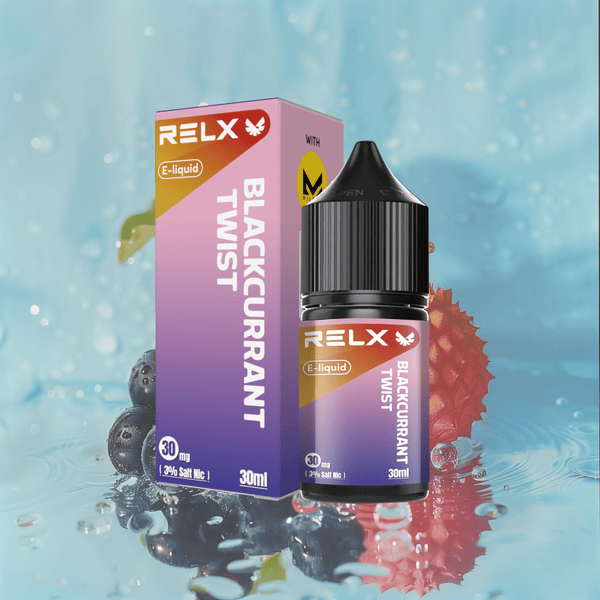 Shop RELX IDN Disposable E-cigrette Vape E-liquid Blackcurrant Twist Order for Great Vaping  3% Nicotine Most Popular E-cigarette Flavour  
