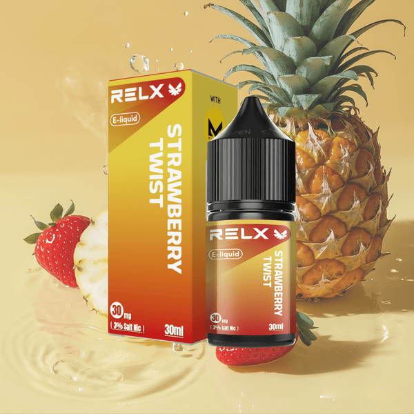 Shop RELX IDN Disposable E-cigrette Vape E-liquid Strawberry Twist Order for Great Vaping  3% Nicotine Most Popular E-cigarette Flavour  🍓
