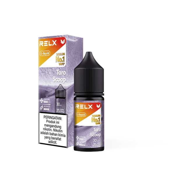 Shop RELX IDN Disposable Vape Pod E-liquid Taro Scoop Flavor Flavour 3% Nicotine Best E-cigarette Brands  
