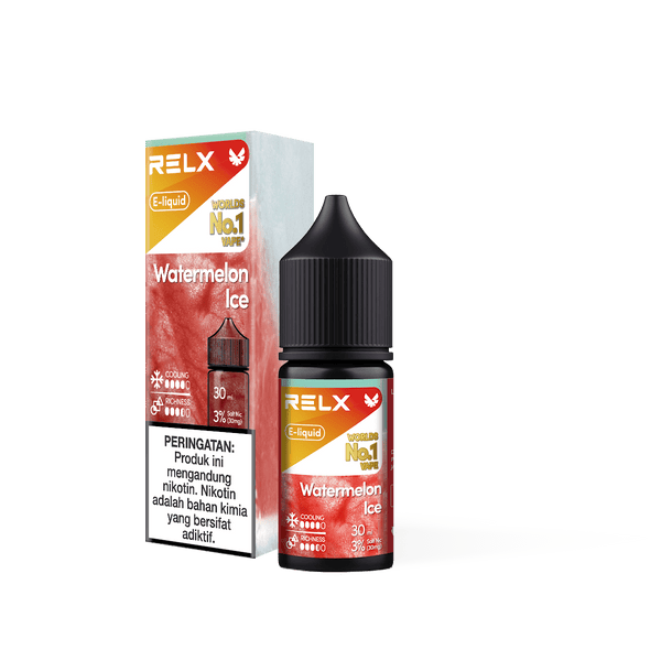 Shop RELX IDN Disposable Vape Pod E-liquid Watermelon Ice Flavor Flavour 3% Nicotine Best E-cigarette Brands  🍉
